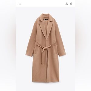 Zara Wool Beige Coat
